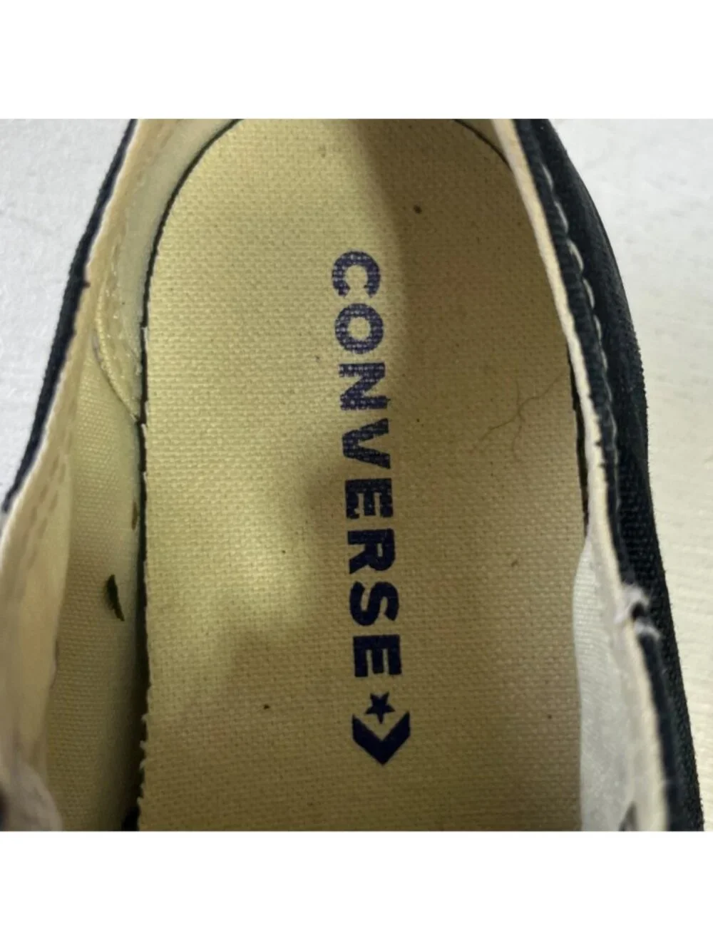 Converse All‎ Star Low Top Sneakers Shoes Kids Size 1 Blue Canvas Lace-Up